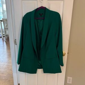 torrid Emerald Green Shawl Collar Blazer